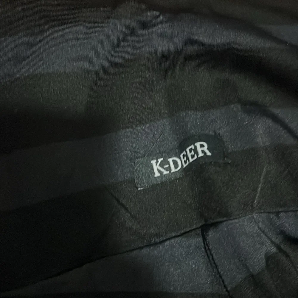 K-Deer Leggings - Black Red & Gray Striped - Size Small - Like New - Worn Once - Picture 4 of 4